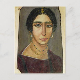 Porträt einer Frau, von Fayum, 1.-. Jahrhundert Postkarte