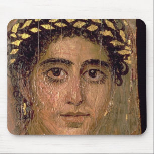 Porträt einer Frau, von Fayum, Romano-Ägyptisch, Mousepad