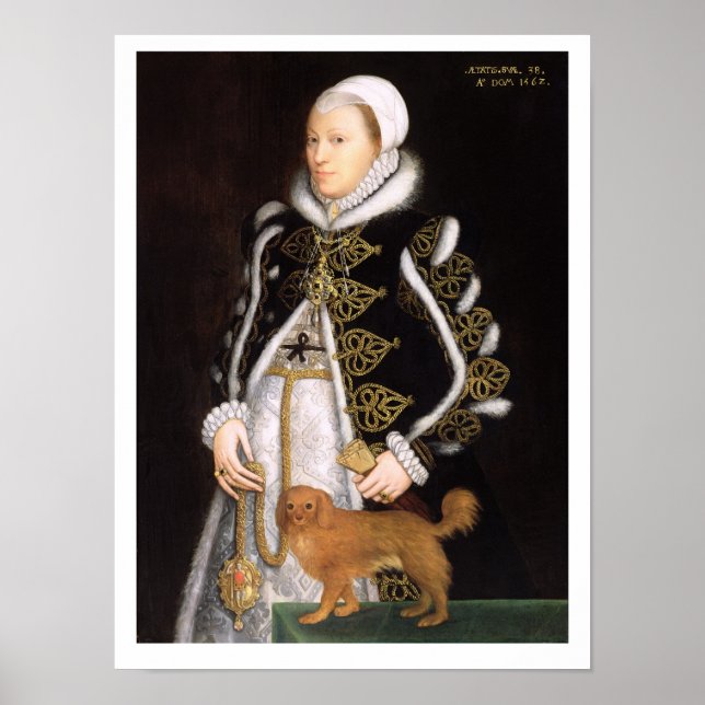 Porträt einer Frau, wahrscheinlich Catherine Carey Poster (Vorne)