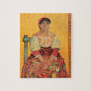 Porträt einer italienischen Frau von Vincent van G Puzzle