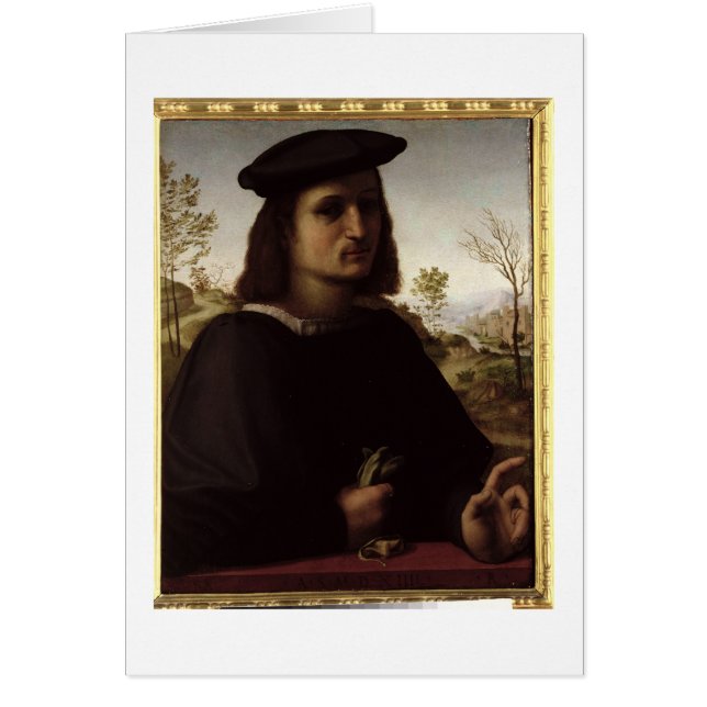 Porträt einer Jugend mit Handschuhen, 1514 (Öl auf (Vorne)