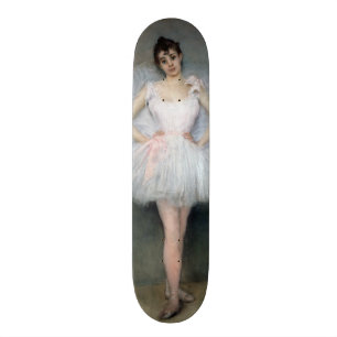 Porträt einer jungen Ballerina Skateboard