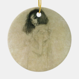 Porträt einer jungen Frau, 1896-97 Keramikornament