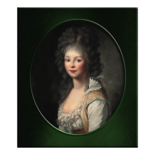 Porträt einer jungen Frau von Johann Tischbein Fotodruck