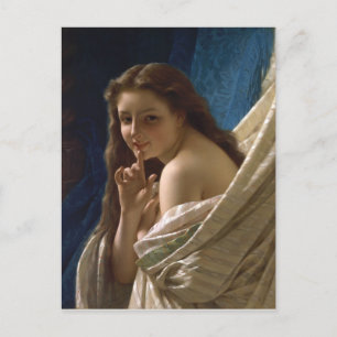 Porträt einer jungen Frau von Pierre Auguste Cot Postkarte