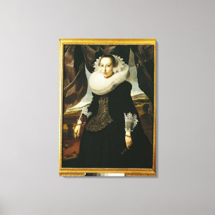 Porträt einer jungen niederländischen Frau Leinwanddruck