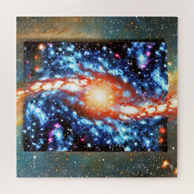 Porträt einer kosmischen willkürlichen Sternenabst Puzzle (Horizontal)