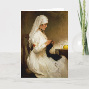 Porträt einer Krankenschwester vom Roten Kreuz Karte