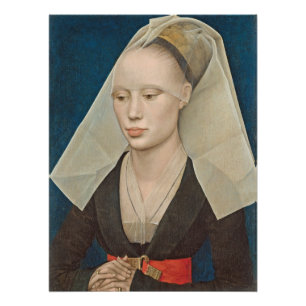 Porträt einer Lady, c.1460 (Öl auf Tafel) Poster