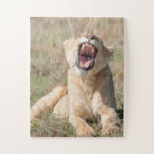 Porträt einer Lioness Puzzle (Vertikal)