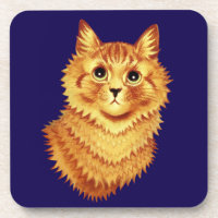 Porträt einer orangefarbenen Katze von Louis Wain