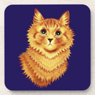 Porträt einer orangefarbenen Katze von Louis Wain Getränkeuntersetzer