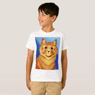 Porträt einer orangefarbenen Katze von Louis Wain T-Shirt