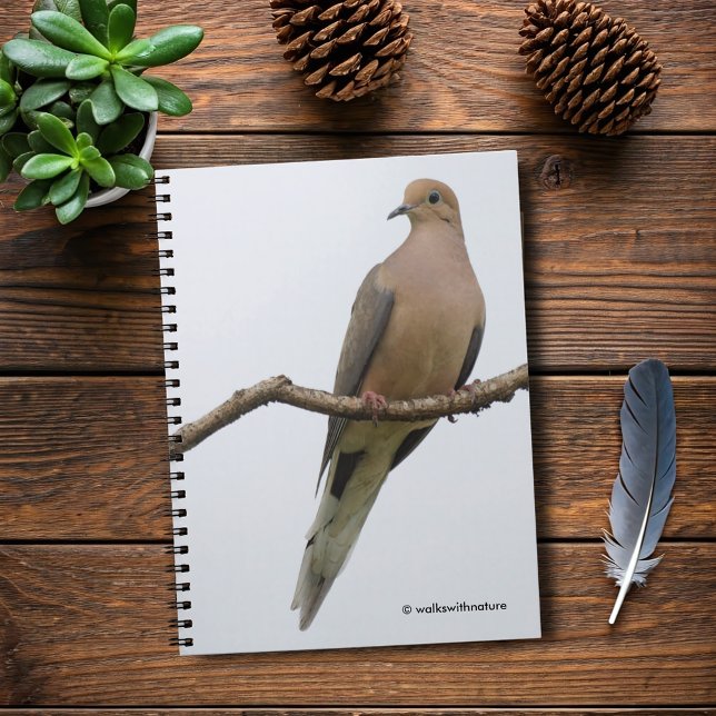 Porträt einer Trauertaube Notizblock (Portrait of a Mourning Dove Journal Cover Photo)