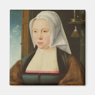 Porträt einer unbekannten Dame, 1527 (Öl auf Magnet