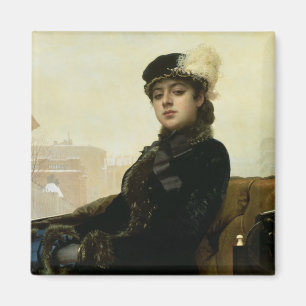 Porträt einer unbekannten Frau, 1883 Magnet