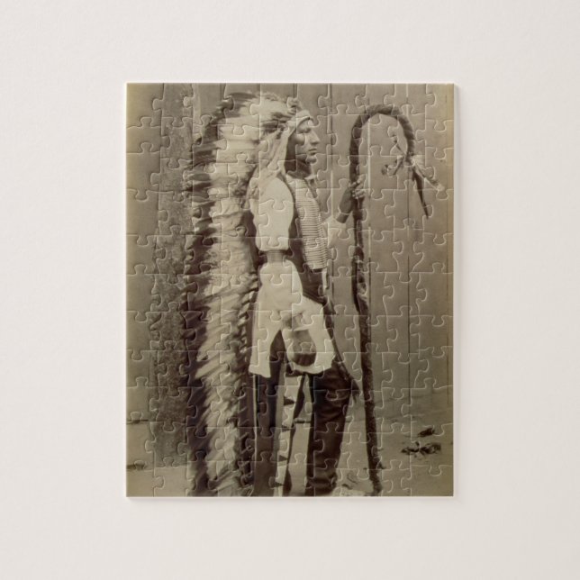 Porträt eines amerikanischen Ureinwohners von Puzzle (Vertikal)