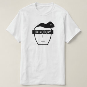 Porträt eines anonymen Gesichts (Ich bin Niemand) T-Shirt