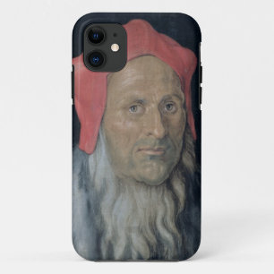 Porträt eines bärtigen Mannes in Red Hat, 1520 ( iPhone 11 Hülle