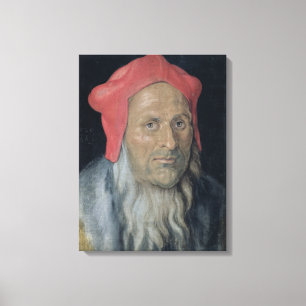 Porträt eines bärtigen Mannes in Red Hat, 1520 (Öl Leinwanddruck