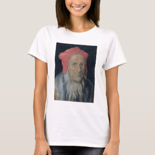Porträt eines bärtigen Mannes in Red Hat, 1520 (Öl T-Shirt