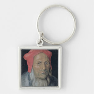 Porträt eines bärtigen Mannes in Red Hat, 1520 ( Schlüsselanhänger
