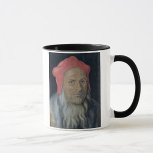Porträt eines bärtigen Mannes in Red Hat, 1520 ( Tasse