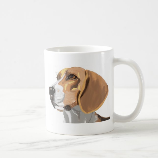 Porträt eines Beagle Tasse (Rechts)