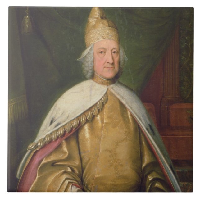 Porträt eines Doge (Öl auf Leinwand) Fliese (Vorderseite)