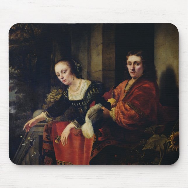 Porträt eines Ehemanns und der Ehefrau, 1654 Mousepad (Vorne)