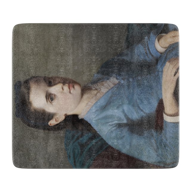 Porträt eines Eleganten Mädchens (von Leloir) Schneidebrett (Vorderseite)