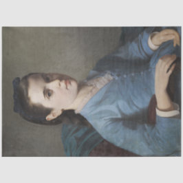 Porträt eines Eleganten Mädchens (von Leloir) Seidenpapier