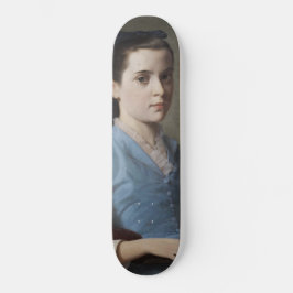 Porträt eines Eleganten Mädchens (von Leloir) Skateboard