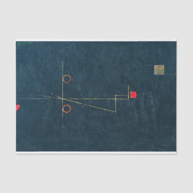 Porträt eines Equilibristen von Paul Klee Seidenpapier (Vorderseite)