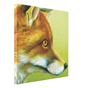 Porträt eines Foxenstanzes Leinwanddruck