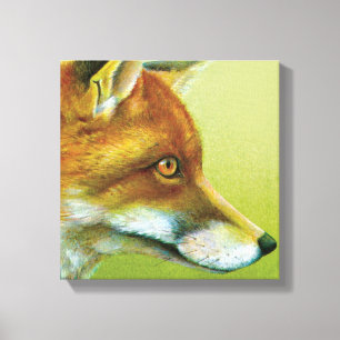 Porträt eines Foxenstanzes Leinwanddruck