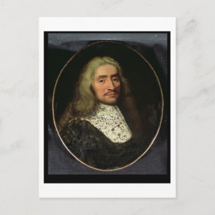 Porträt eines Gentleman (Öl auf Leinwand) Postkarte