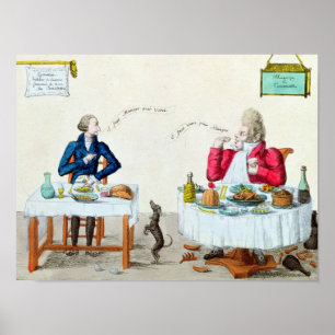 Porträt eines Glutton Poster