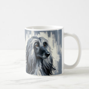 Porträt eines grauen afghanischen Windhunds Kaffeetasse