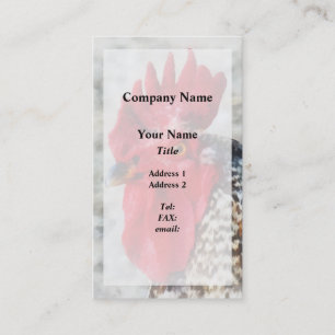 Porträt eines Hahns Visitenkarte