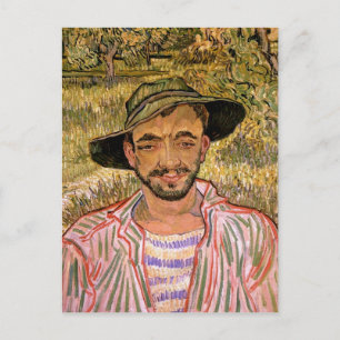 Porträt eines jungen Bauern, Van Gogh Fine Art Postkarte