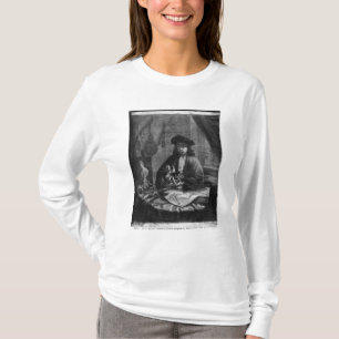 Porträt eines jungen Künstlers, vorbei graviert T-Shirt