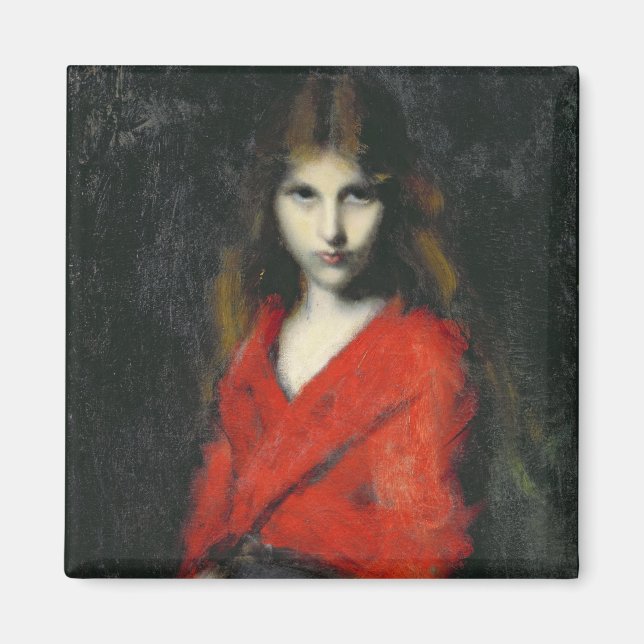 Porträt eines jungen Mädchens, des Shiverers Magnet (Vorne)