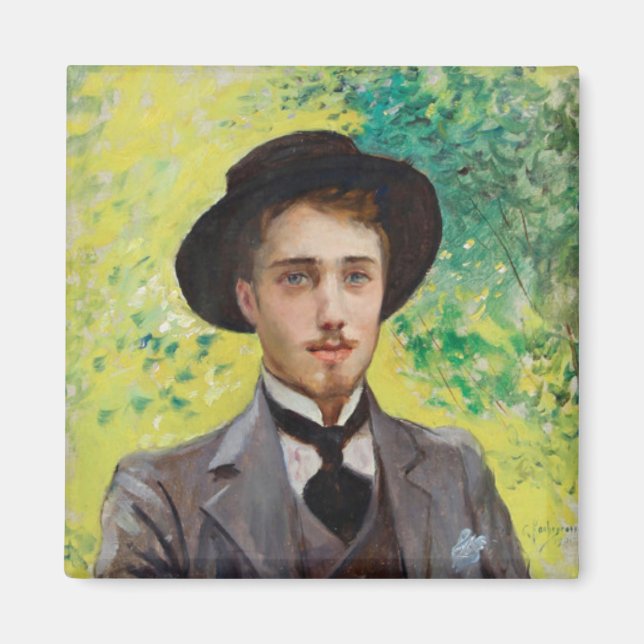 Porträt eines jungen Mannes (von Georges Rochegros Magnet (Vorne)