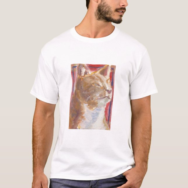 Porträt eines Katze T-SHIRTS (Vorderseite)