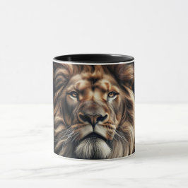 Porträt eines Königs der Savanne. Tasse
