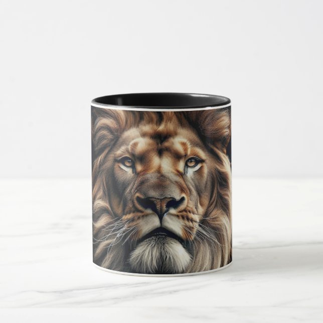 Porträt eines Königs der Savanne. Tasse (Zentrum)