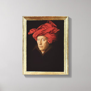 Porträt eines Mannes, 1433 (Öl auf Eiche) (sehen Leinwanddruck