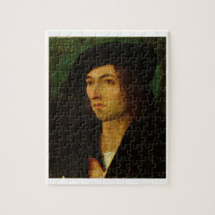 Porträt eines Mannes, 1506 (Öl auf Platte) Puzzle