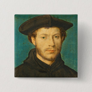 Porträt eines Mannes, C. 1536 - 40 (Öl auf Button
